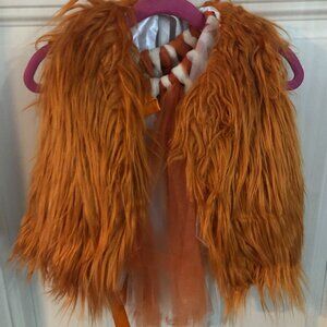 Halloween Girls Furry Fox Costume M